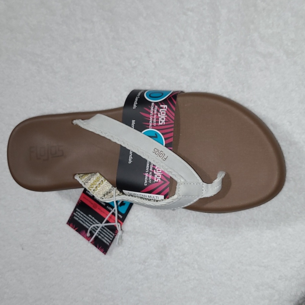Flojos Memory Foam Flip Flops Size 10 Womans